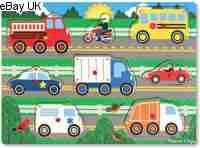 VEHICLES PEG PUZZLE