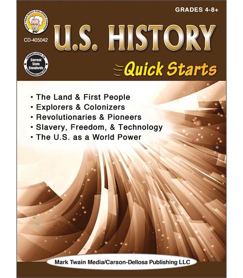 U.s. History Quick Starts Workbook Gr. 4-12