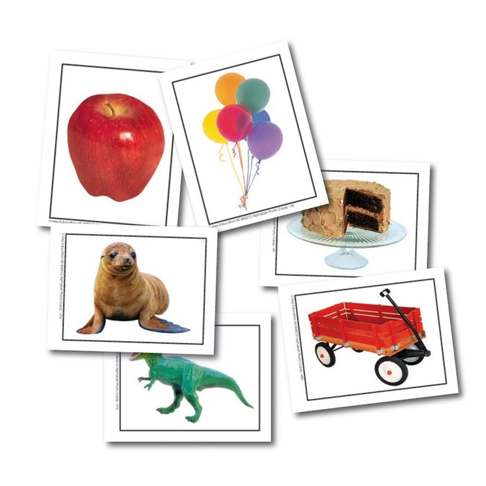 Knowledge Tree Carson Dellosa Education Photographic Learning Cards Alphabet Objects Pcs D