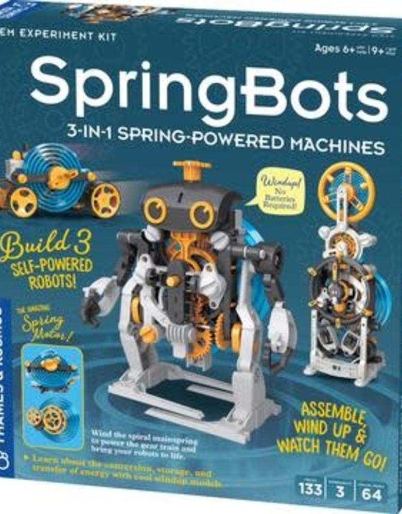 Springbots: 3-in-1 Spring-powered Machines