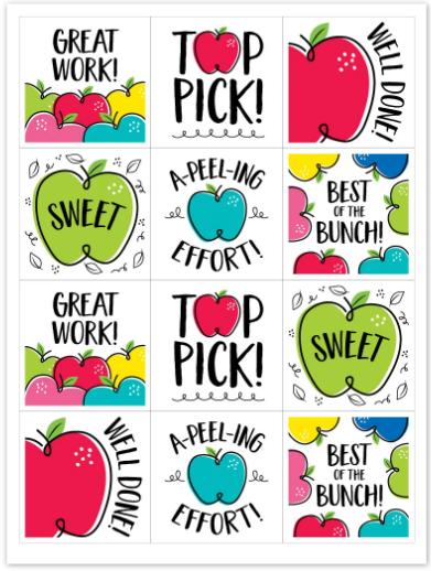 Knowledge Tree | Creative Teaching Press Doodle Apples Rewards Stickers