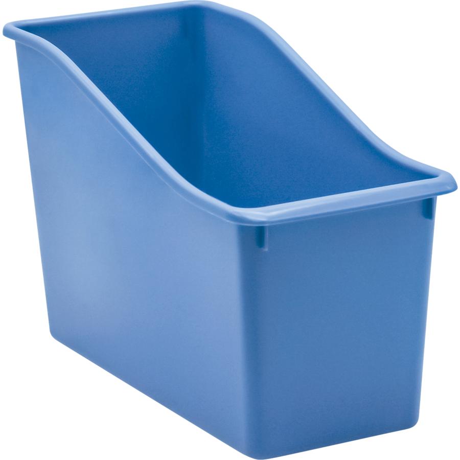 Knowledge Tree Teacher Created Resources Slate Blue Plastic Book Bin