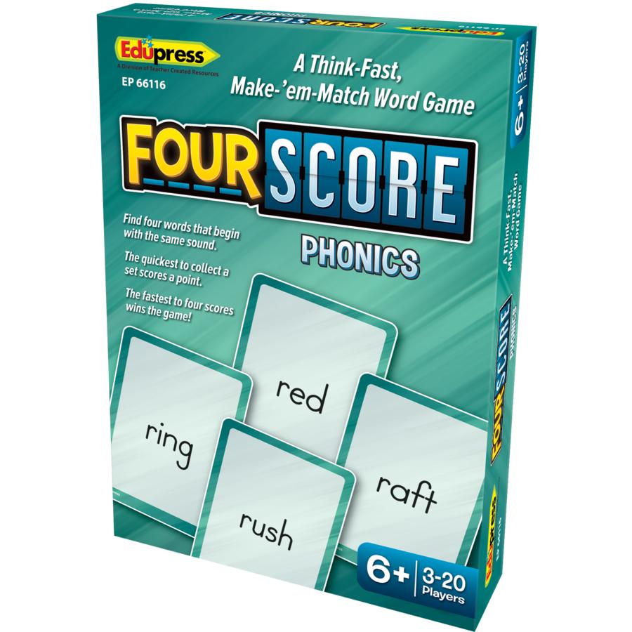 Knowledge Tree Teacher Created Resources Four Score Card Game Phonics