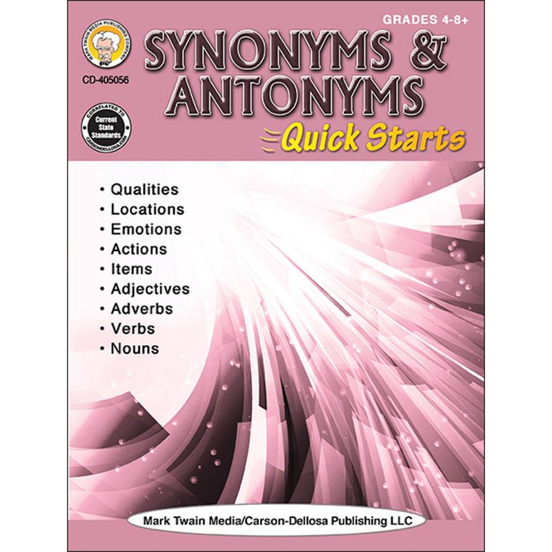 Knowledge Tree Carson Dellosa Education Synonyms Antonyms Quick 