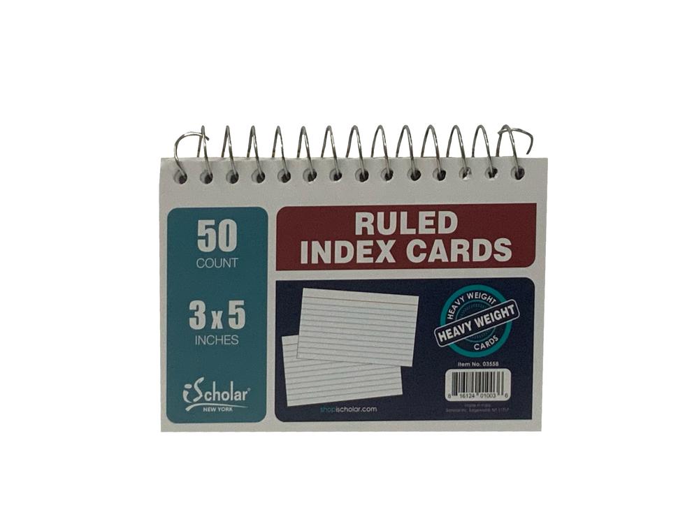 INDEX CARDS 4X6 LINED 75 CT BRITE