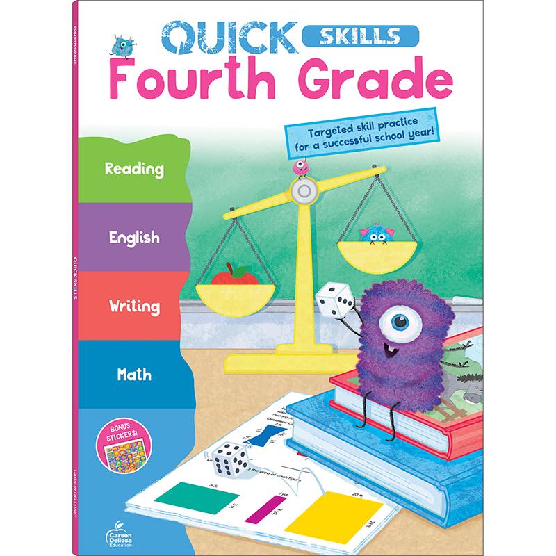 Knowledge Tree Carson Dellosa Education Quick Skills Fourth Grade Workbook