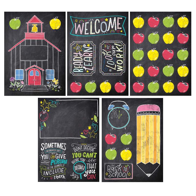Chalkboard Themed Bulletin Board Letters