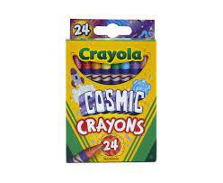 Knowledge Tree  Crayola Binney + Smith Crayola Cosmic Crayons, Pearl &  Glitter Colors, 24ct Crayons, Gift for Kids, Ages 4 & up