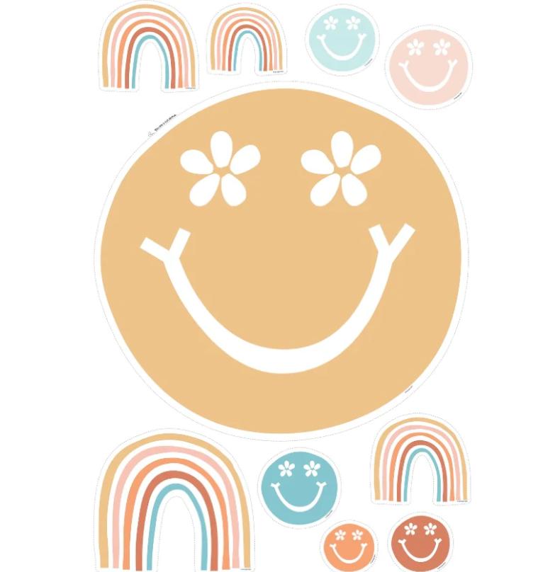 Good Vibes Groovy Smilies Statement Piece, 28 X 40, 1 Sheet