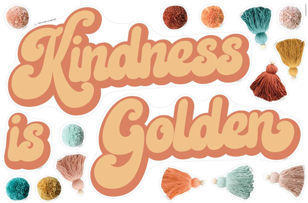 Good Vibes Kindness Is Golden Statement Piece, 28 X 40, 1 Sheet