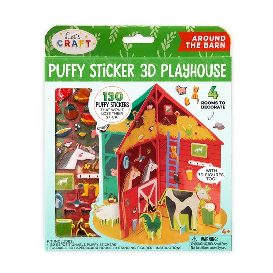 Puffy Sticker 3D Playhouse - Around the Farm