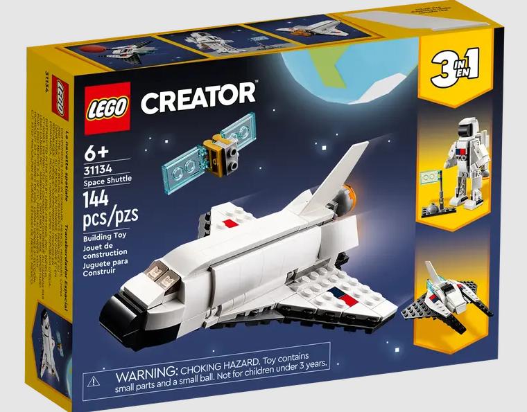 Lego - Creator - 3 In 1 - Space Shuttle - 144 Pcs