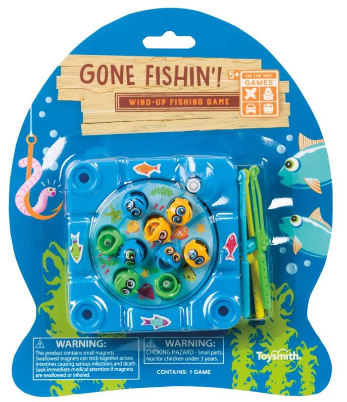 Toysmith Gone Fishin`!  Wind-up Fishing Game