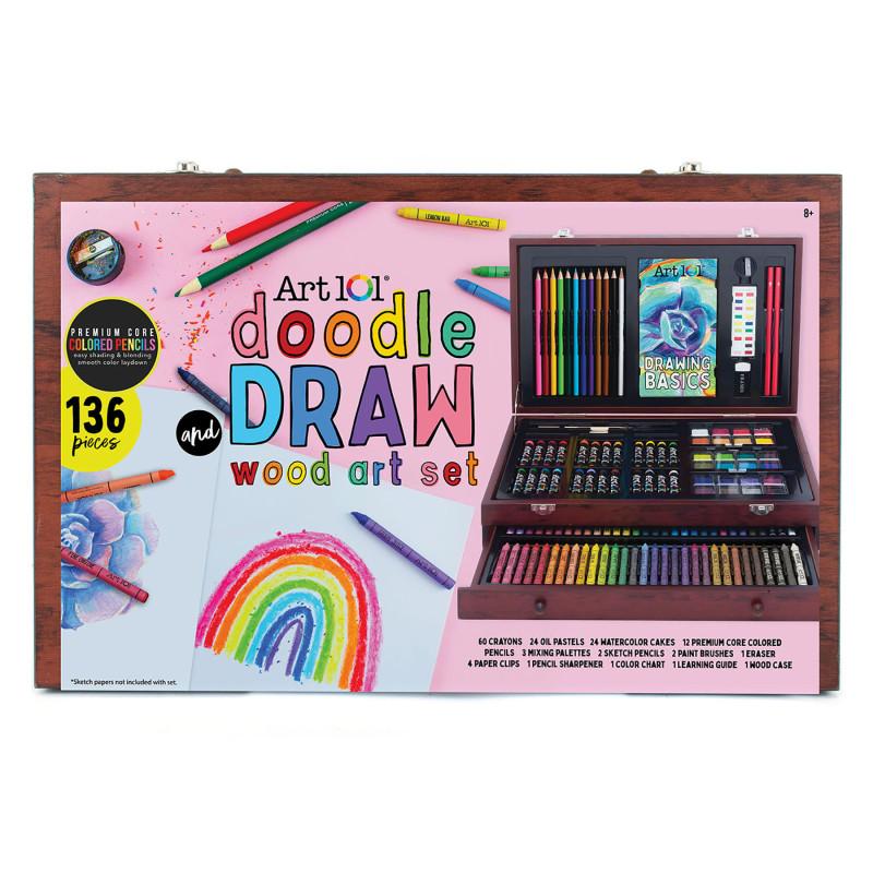 Draw Color  Paint Wood Art Set