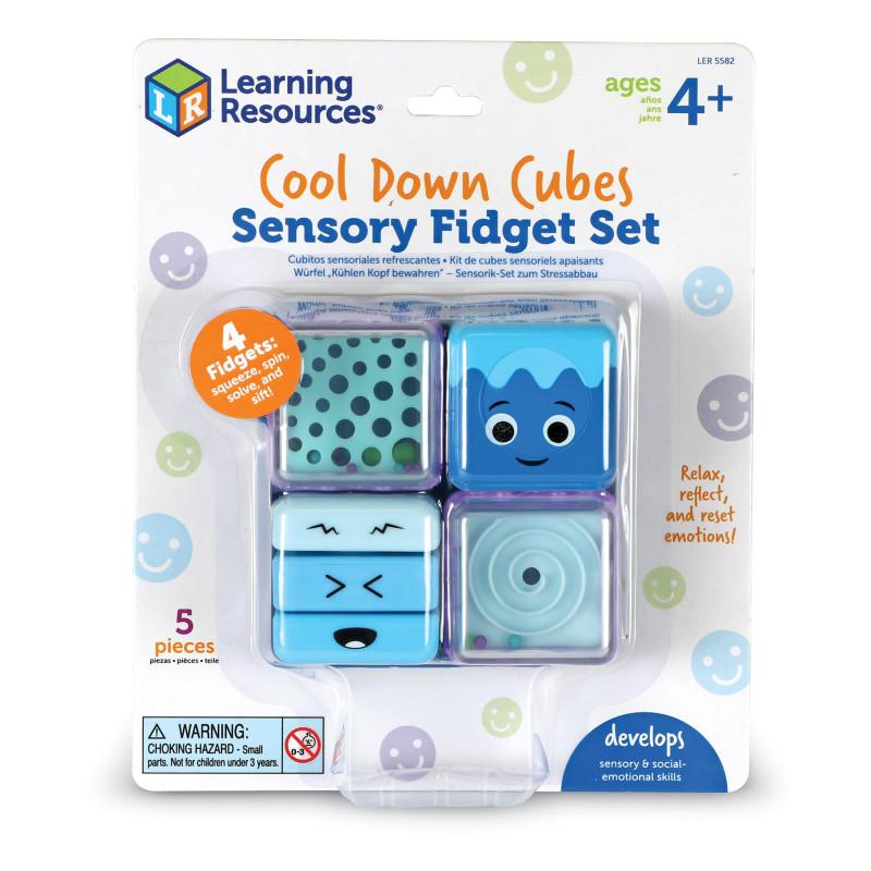 Cool Down Cubes Sensory Fidget Set, Prek+