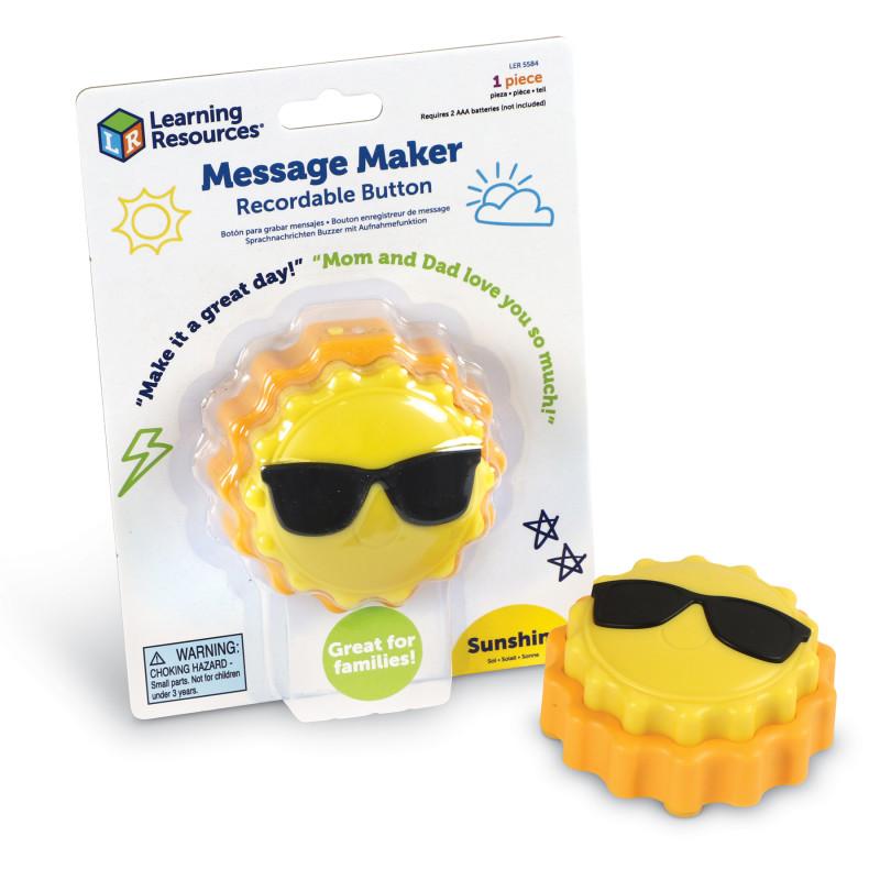 Message Maker Recordable Button - Sunshine