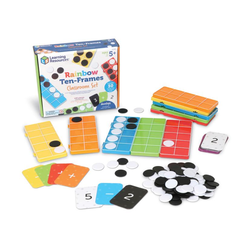 Rainbow Ten-frames Classroom Set, Gr. K+