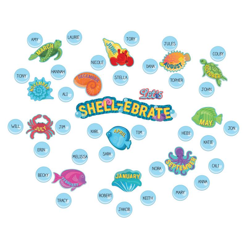 Seas The Day Let`s Shell-ebrate Mini Bulletin Board Sets