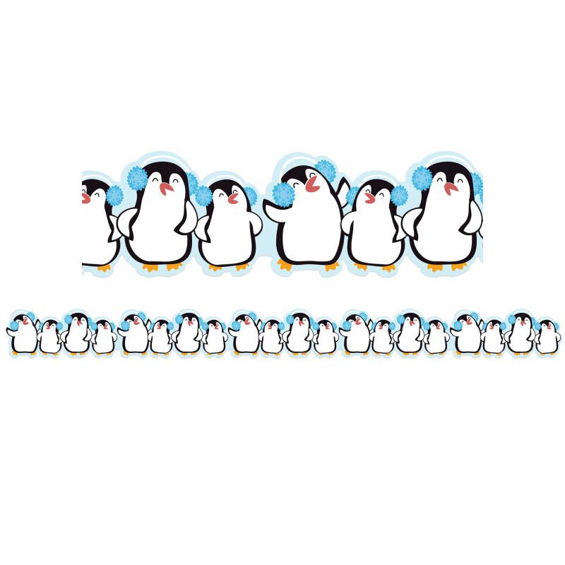 Winter Penguins Deco Trim