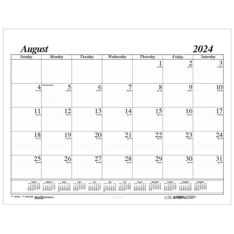 Academic Economy Desk Pad 17-month Aug-sept