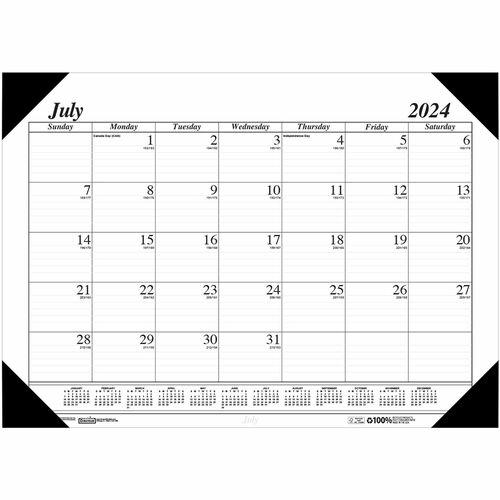Desk Pad Calendar, 14 Months July-aug,  22x17