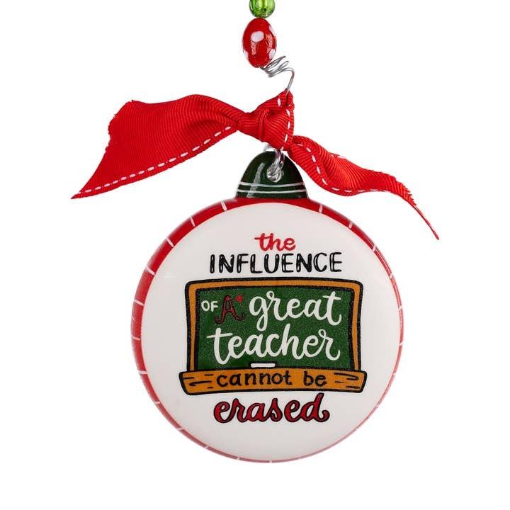 Teacher Blackboard Puff Ceramic Ornament