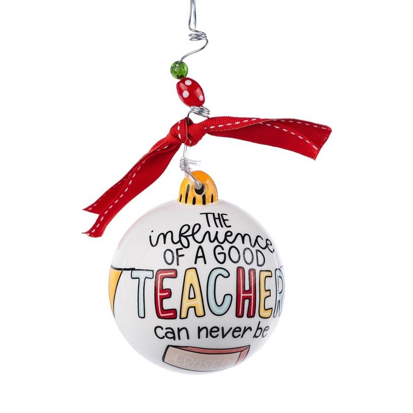 Teacher Eraser Ceramic Ornament