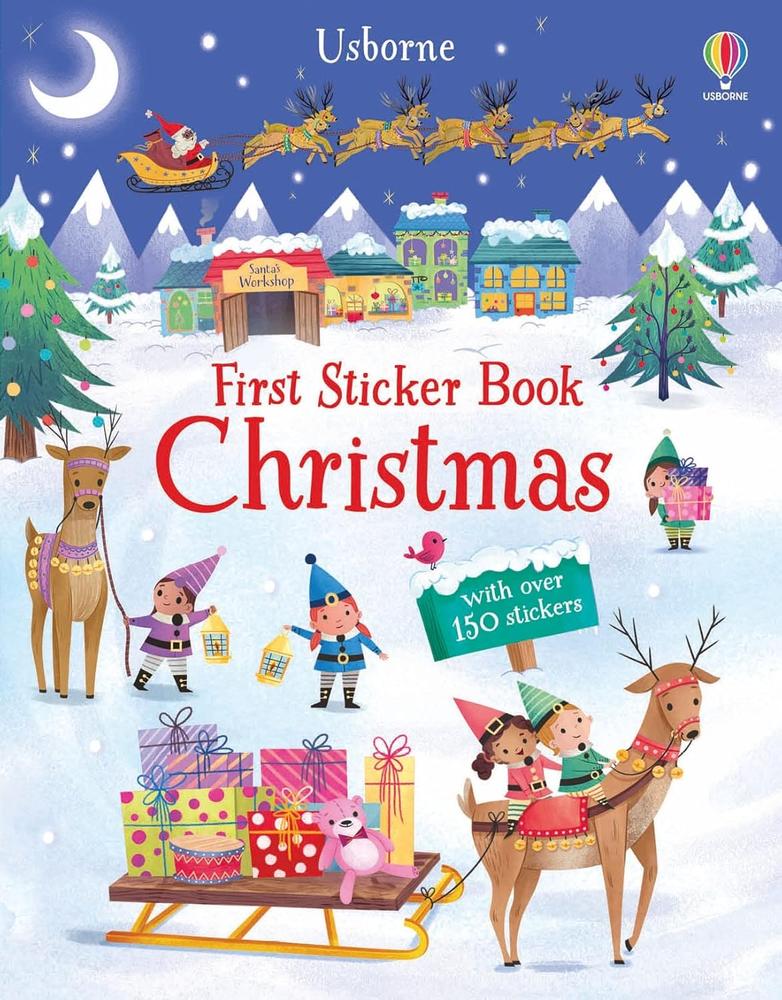 First Sticker Book, Christmas  (usborne)